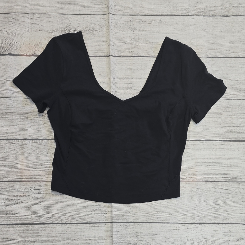 EUC 💎  Lululemon Align T-shirt Black Size 8 - Picture 3 of 5